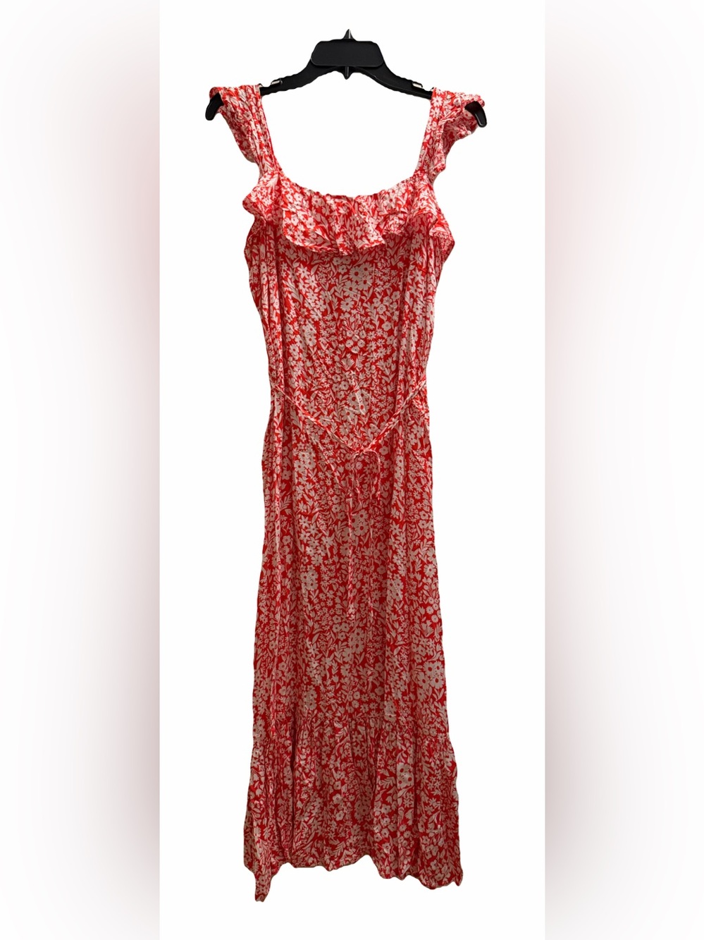 M&S Collection Floral Ruffle Midi Tea Dress - Picture 2 of 6